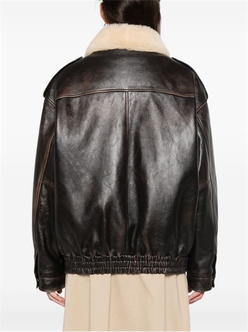 Leather Bomber Jacket MIU MIU | MPV9011134F0201